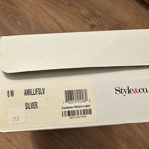 Silver sparkly Open Toe heels formal sparkles - Picture 6 of 9